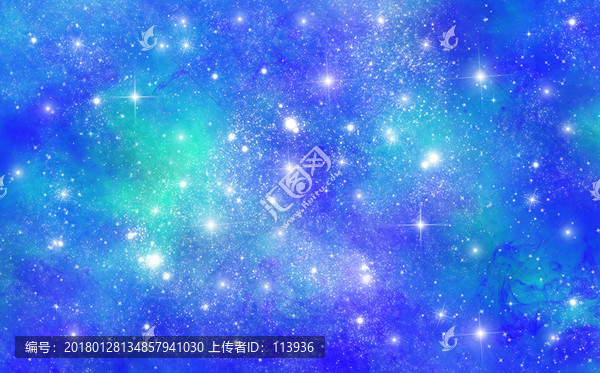 藍色星空圖