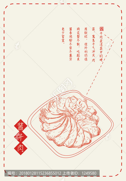 手绘,菜,食材,中国风,年夜饭