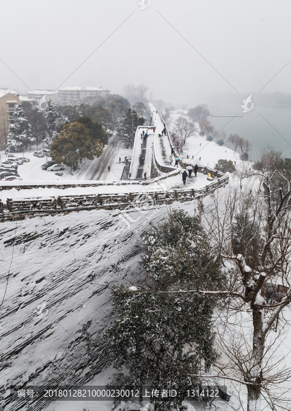 南京明城墙雪景