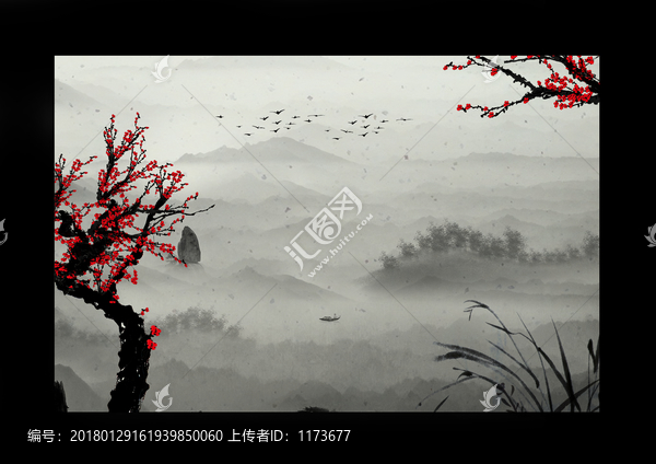 國(guó)畫梅花