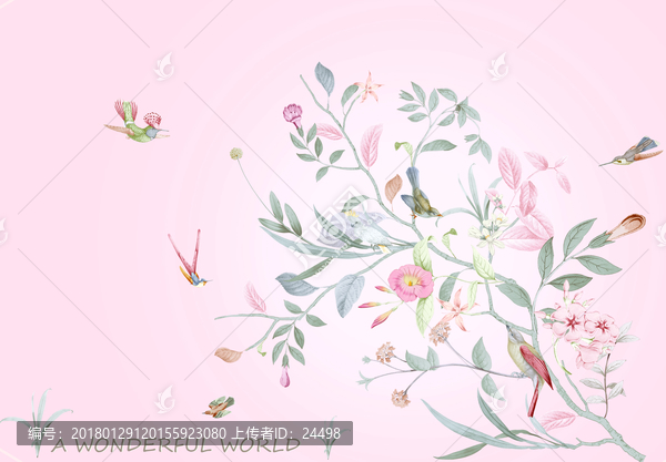 手繪小花,水彩小花,布紋