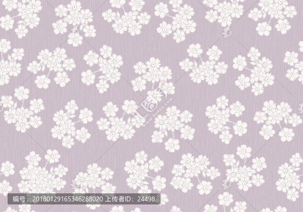 手繪小花,水彩小花,白色花朵