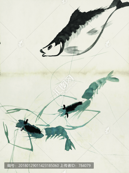齊白石,魚蝦國畫