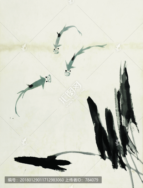 齊白石,魚(yú)蝦國(guó)畫(huà)