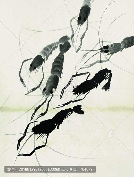 齊白石,魚蝦國畫