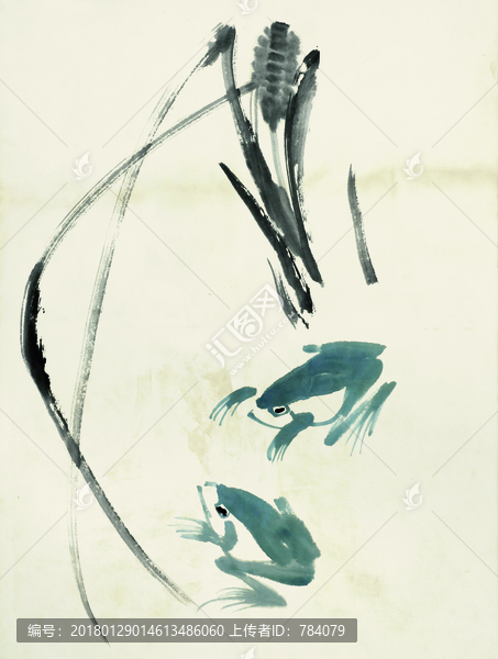 齊白石,魚蝦國畫