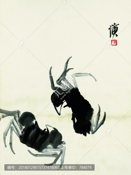齊白石,魚蝦國畫