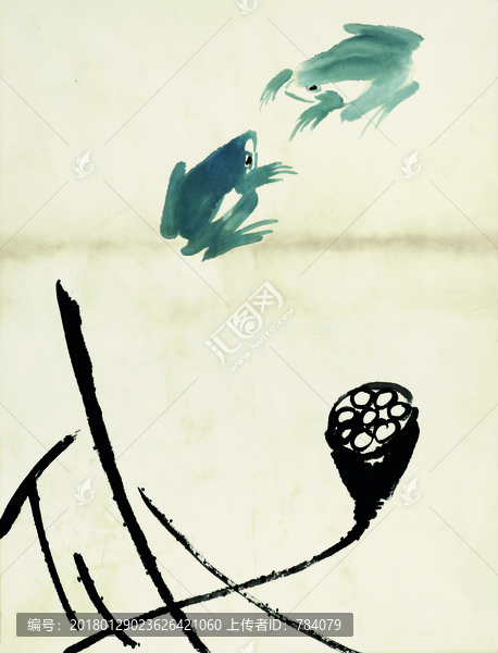 齊白石,魚蝦國畫