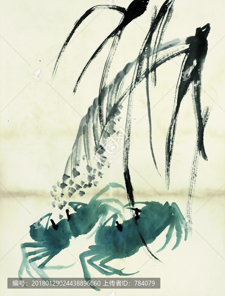 齊白石,魚蝦國畫