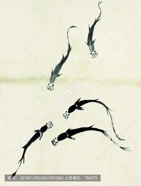 齊白石,魚蝦國畫