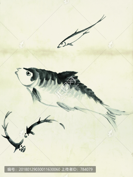 齊白石,魚蝦國畫