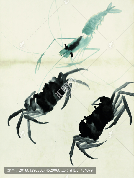 齊白石,魚蝦國畫