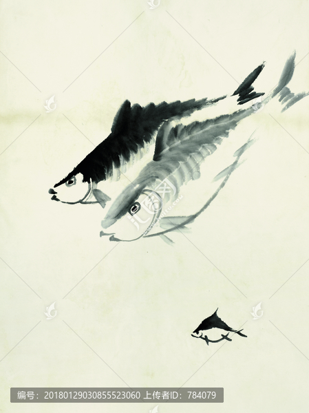 齊白石,魚蝦國畫