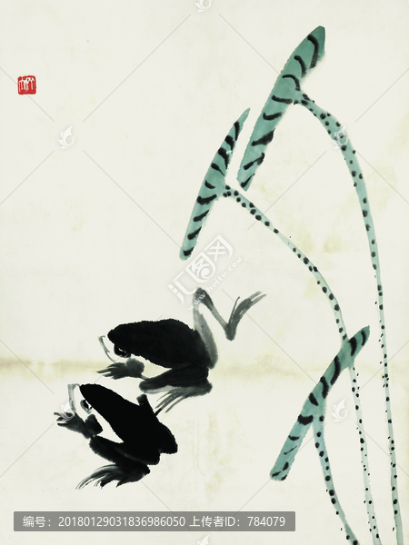 齊白石,魚蝦國畫