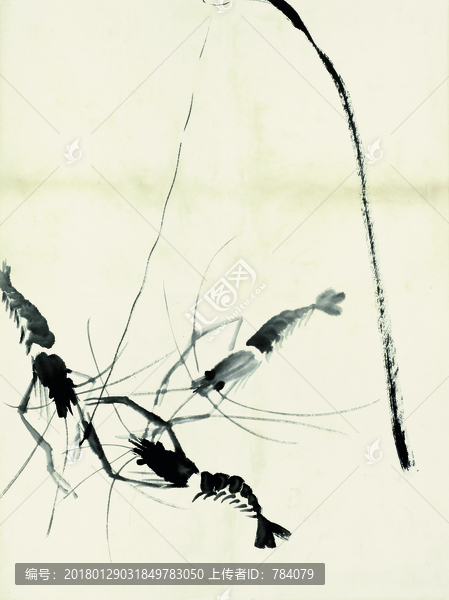 齊白石,魚蝦國畫