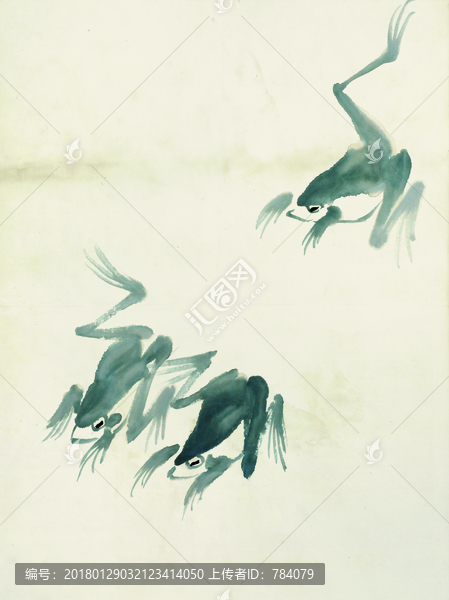 齊白石,魚蝦國畫