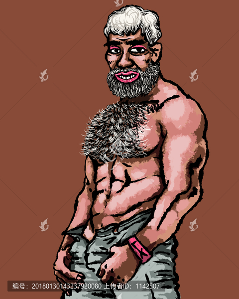 搞怪創(chuàng)意個(gè)性肌肉男秀