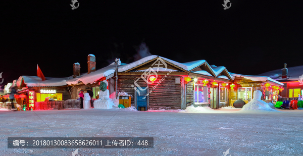 黑龙江雪乡,雪乡夜景,雪乡旅游