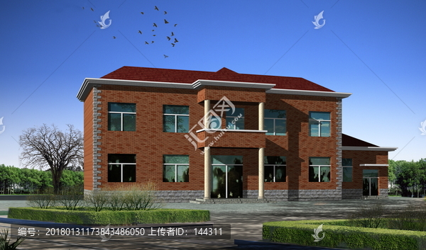 二層辦公樓效果圖高清大圖