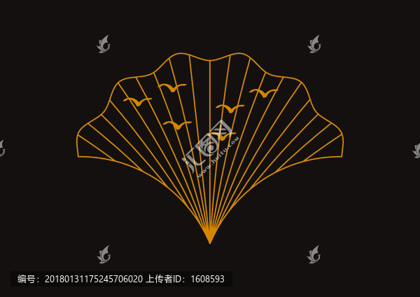 新中式極簡(jiǎn)禪境銀杏葉背景墻裝飾