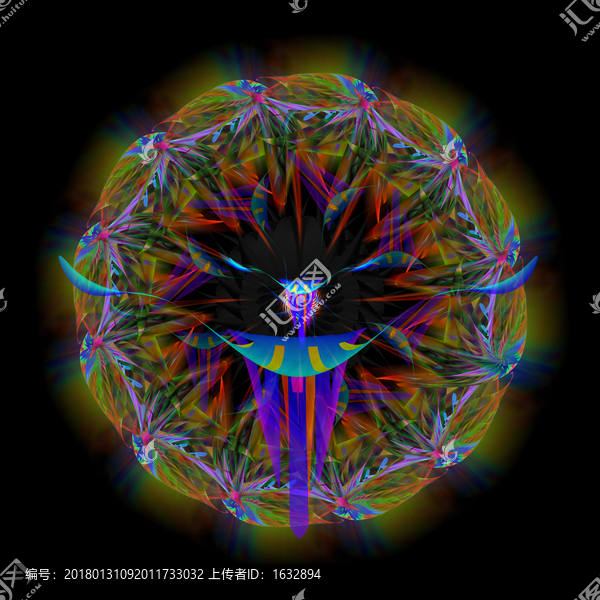 抽象幻彩裝飾畫