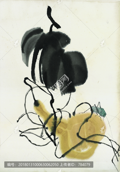 齊白石,花卉草蟲(chóng)國(guó)畫