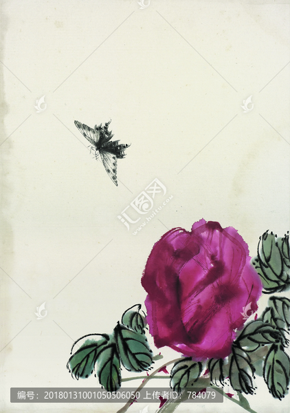 齊白石,花卉草蟲國畫