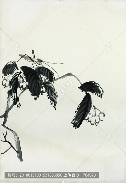齊白石,花卉草蟲(chóng)國(guó)畫