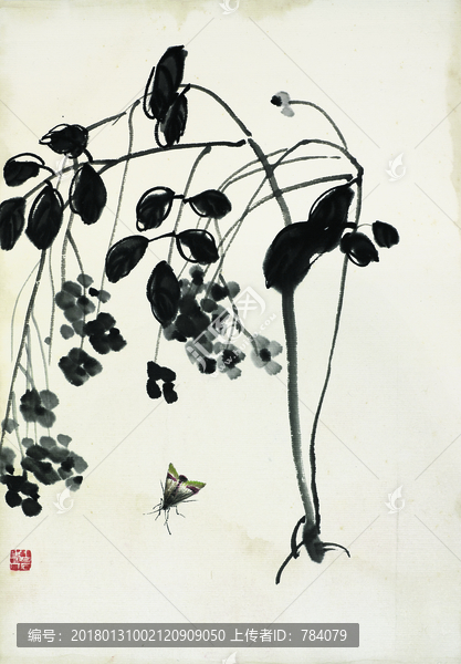 齊白石,花卉草蟲國畫