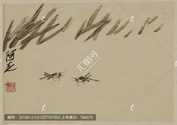 齊白石,花卉草蟲國畫