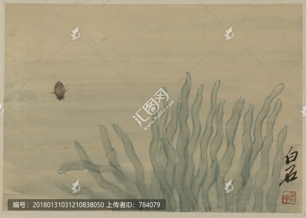 齊白石,花卉草蟲國畫