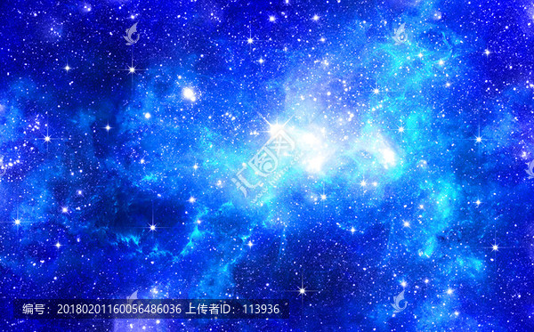 星空,,蓝色星空