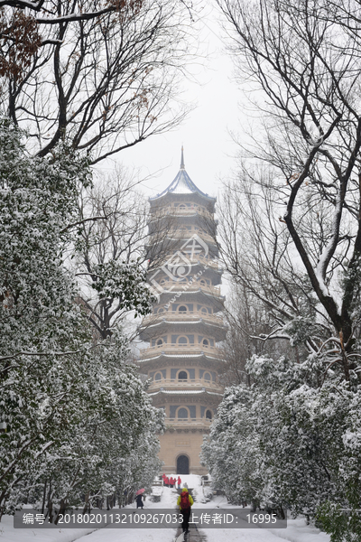 南京灵谷寺雪景