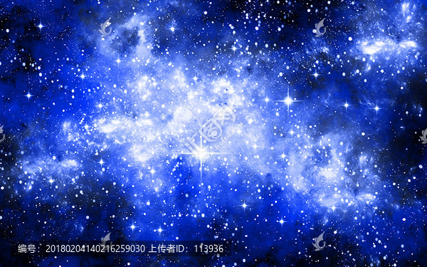 藍色星空,,唯美星空背景