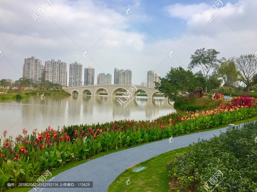 漳州园林公园小桥流水