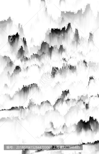 水墨云山,合層