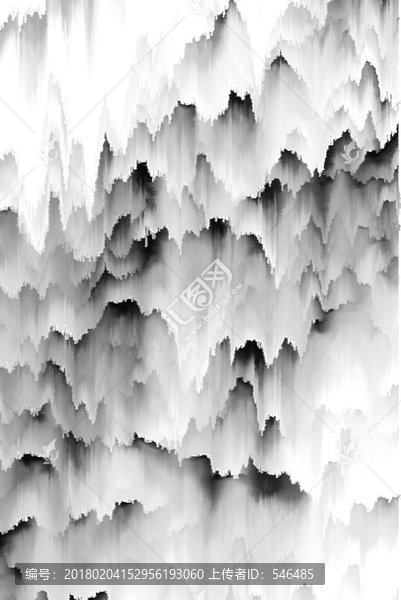 山水裝飾,合層