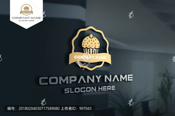 蛋糕店標(biāo)志,蛋糕LOGO設(shè)計(jì)