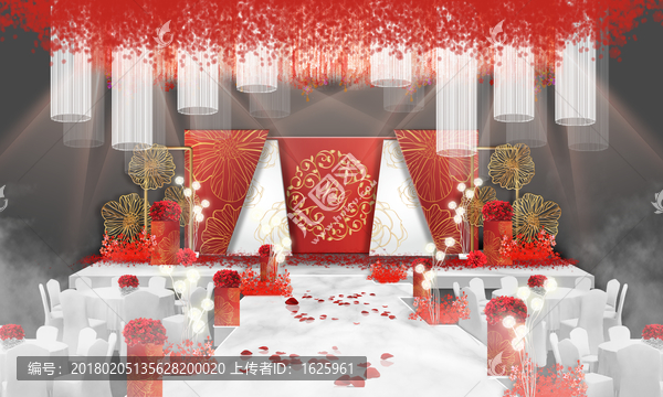 紅白色系婚禮,現(xiàn)代婚禮,婚禮