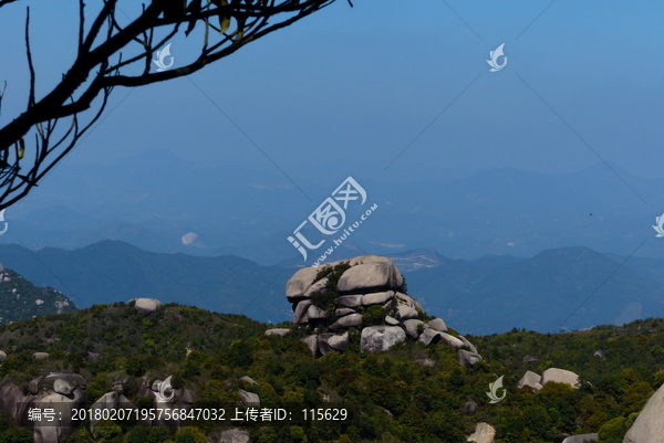 福建漳州乌山风景区石头特殊形状