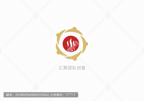 團(tuán)隊(duì)匯聚餐飲標(biāo)志