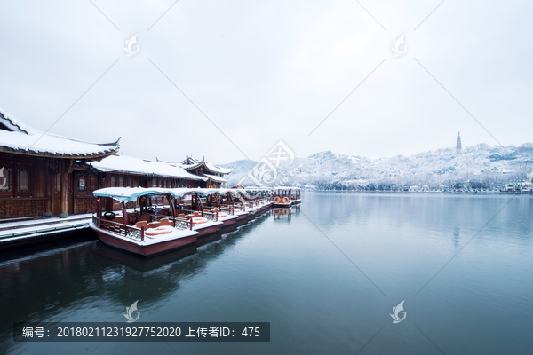 西湖雪景