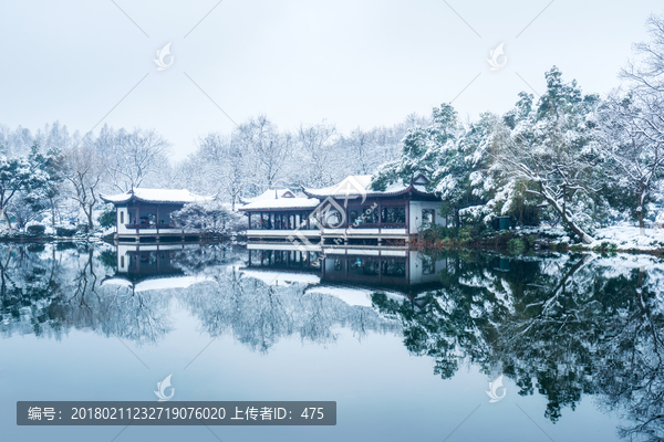 西湖雪景