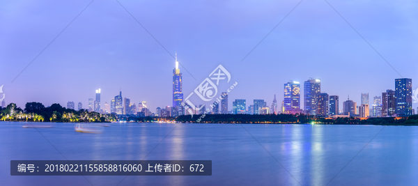 南京玄武湖夜景