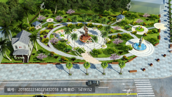 街心公園psd