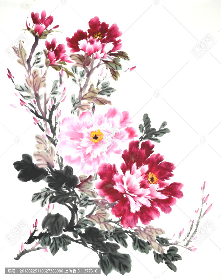 原創(chuàng)寫(xiě)意牡丹