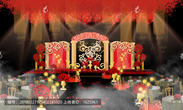 紅金色婚禮,歐式婚禮,拱門婚禮