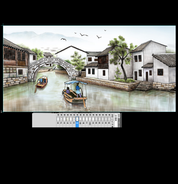 江南水鄉(xiāng)繪畫(huà)