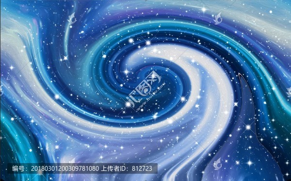 星空吊顶喷画壁纸