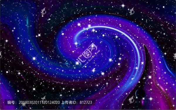 星空漩涡软膜贴图